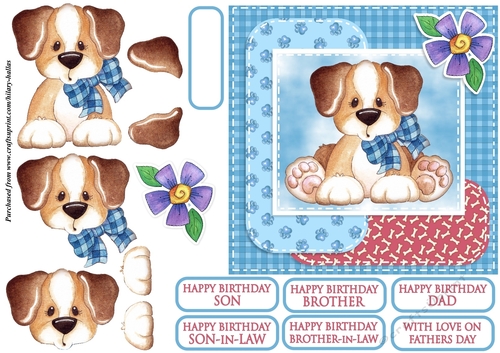 Beagle Pup With Check Bow