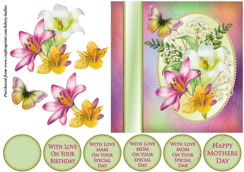 Pink White And Yellow Lillies