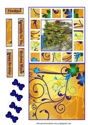 Laburnum Tree with Tiles Surround