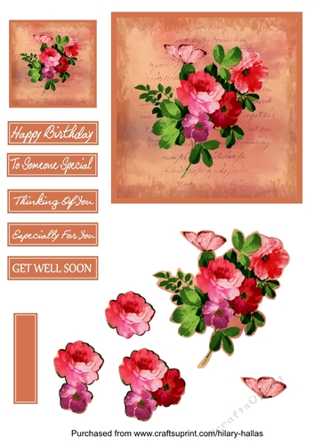 Antique Floral Topper & Decoupage II