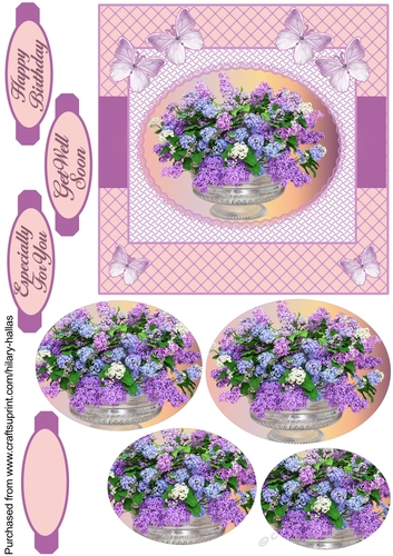 Glass Bowl of Lilac