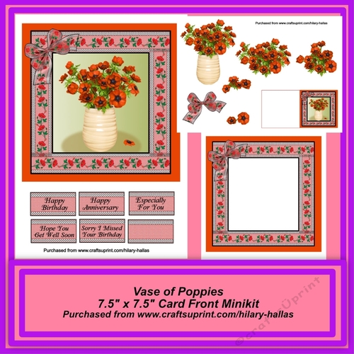 Vase of Poppies Minikit