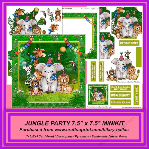 Jungle Party 7.5x7.5 Minikit