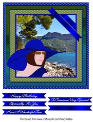 Lady in Blue Hat