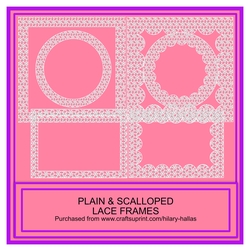 Plain & Scalloped Lace Frames