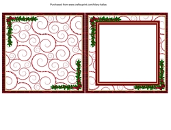 Swirly 6x6 Christmas Insert