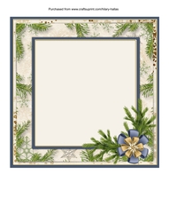 Green & Gold 8x8 Card Insert Panel