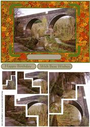 Bridge Over Woodland River