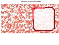 Peachy Red Splash Insert