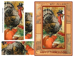 Thanksgiving Turkey With Hat & Cigar