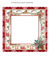Watercolour Red Lantern Insert Panel