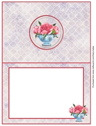 Collander of Peonies Insert