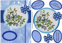 Blue & White Bell Flowers
