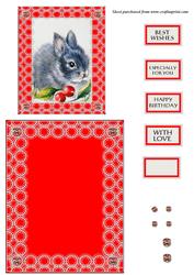 Baby Bunny Over the Edge Card