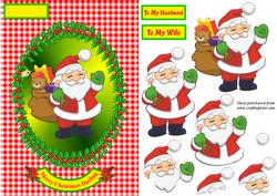 Father Christmas in Holly Oval