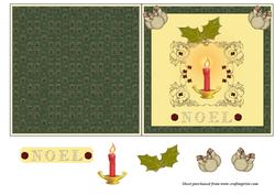 Noel Cut & Fold Card