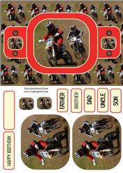 Motocross Panel Card