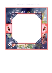 Crochet Envelope of Flowers Insert