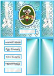 Orchid Turquoise Metallic Gatefold