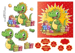 Female Birthday Dinosaur