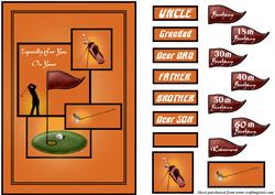Golfing Card Front