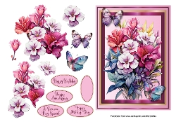 Gorgeous Blooms With Butterflies