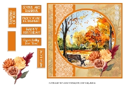 Autumn Scene With Flowers1