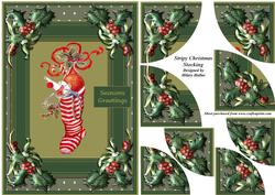 Stripy Christmas Stocking