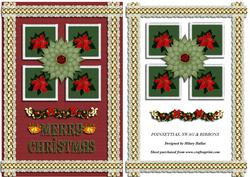 Poinsettias, Swag & Ribbons