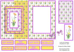 Lots of Daisies Foldback Card