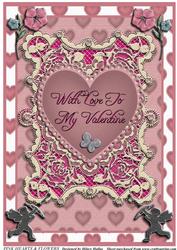 Pink Hearts & Flowers