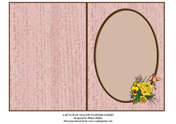 A Bunch of Yellow Flowers Insert
