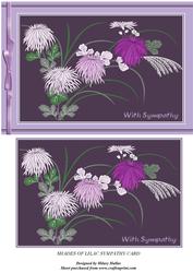 Shades of Lilac Sympathy Card
