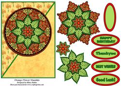 Orange Flower Mandala