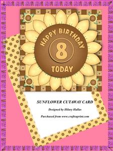 Sunflower Cutaway Card Kit