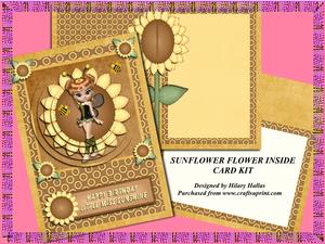 Sunflower Inside Card Kit