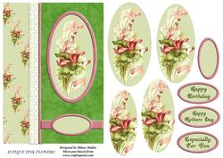 Antique Pink Flowers
