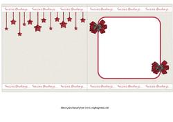 Glitter Stars 6x6 Card Insert