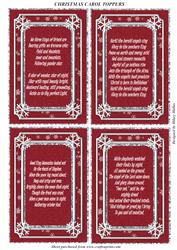 Christmas Carol Toppers