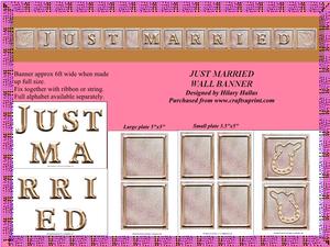 Just Married Wall Banner