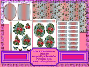 Rose & Forgetmetnot Card Kit