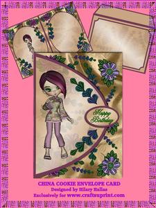 China Cookie Envelope Card Kit