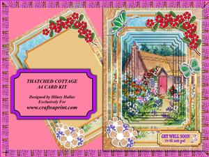 Thatched Cottage A4 Card Kit