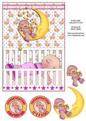 Baby Girl Asleep in Cot