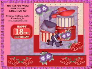 The Hat for Those Shoes & Bag Easel Card Kit