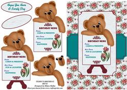 Teddy's Birthday Menu