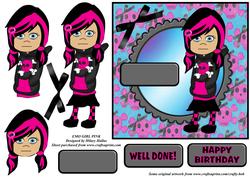 Emo Girl Pink