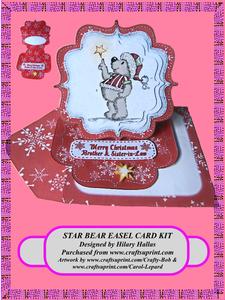 Star Bear Easel Card Kit