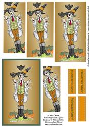 Scarecrow Twisted Pyramid Topper