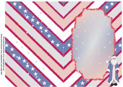 Santa with Stars & Stripes Insert